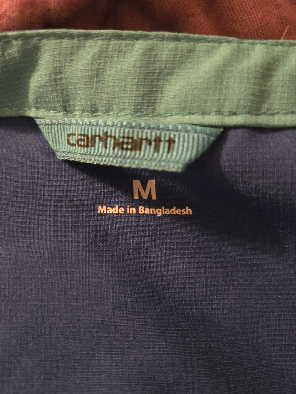Carhartt Medium Blue & Teal Scrub Shirt